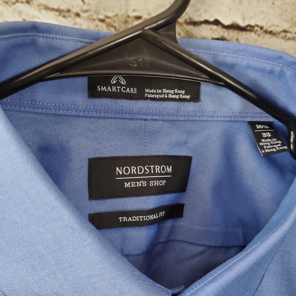 Nordstrom - Men's French Blue Button Down - Picture 3 of 5